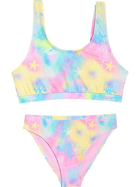 4F Παιδικό Μαγιό Bikini Set για Κορίτσι Γαλάζιο Λιλά Ροζ 4FJWSS26UBKSF054-90A