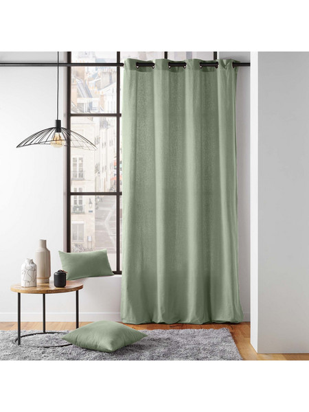 Douceur d'interieur Κουρτίνα Παραθύρου με Τρουκς 135x260 Twily 1612131 Sage