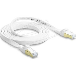 DeLOCK Flat U/FTP Cat.8.1 Καλώδιο Δικτύου Ethernet 2m White 81026