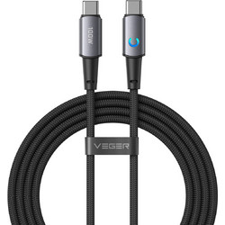 Veger CC1-ZSD Braided USB-C to USB-C 100W 1.5m Black