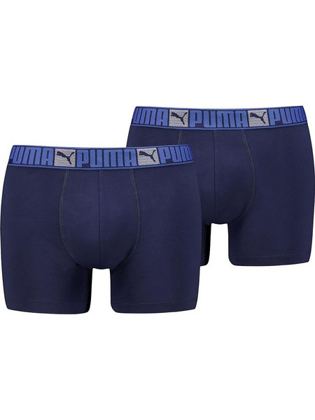 Puma Ανδρικά Μποξεράκια Σετ 2Pack Navy Μπλε 701236906-002
