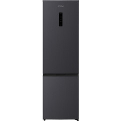 Omnys FCN-E6201IN Ψυγειοκαταψύκτης 326lt Full No Frost Υ201xΠ60xΒ61cm Μαύρος