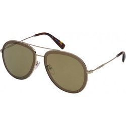 Escada ES940 8FEG Ανδρικά Γυαλιά Ηλίου Aviator Μεταλλικά Χρυσά με Καφέ Φακό