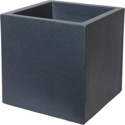Plastona Cube Γλάστρα Τετράγωνη Ανθρακί 60x60x60cm