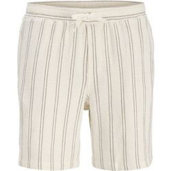 Jack & Jones Ανδρική Βερμούδα Υφασμάτινη Εκρού 12278624