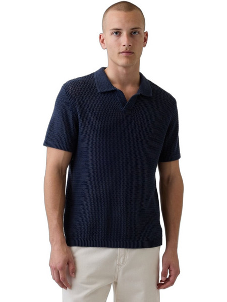 Gap Ανδρική Μπλούζα Polo Κοντομάνικη Navy Μπλε 889775001
