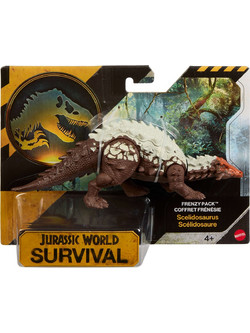 Mattel Jurassic World Survival Frenzy Pack Scelidosaurus Φιγούρα Δεινόσαυρος για 4+ Ετών