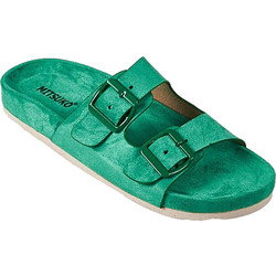 Mitsuko Γυναικεία Σανδάλια Suede Πράσινα SA66315W
