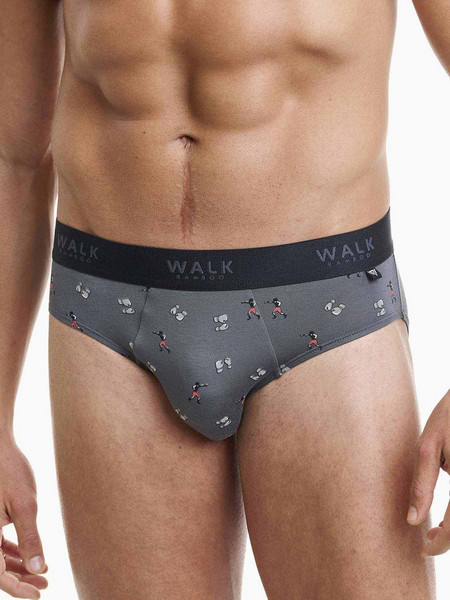 Walk Ανδρικό Σλιπ Bamboo Ανθρακί W1775-21