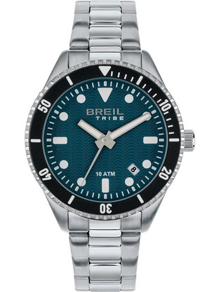 Breil Tribe Overhand Ανδρικό Ρολόι με Ασημί Μεταλλικό Μπρασελέ EW0740