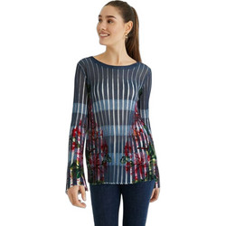 Desigual Mackay Γυναικείο Χειμερινό Top Navy Μπλε 21SWJF21-5000