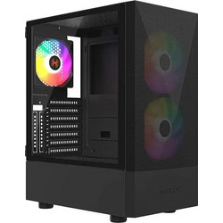 KRUX Vako Pro Black Gaming Midi Tower Κουτί Υπολογιστή RGB με Πλαϊνό Παράθυρο