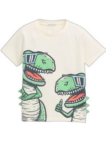 Tom Tailor Παιδικό T-Shirt Κοντομάνικο Μπεζ Πράσινο 1045353-12906