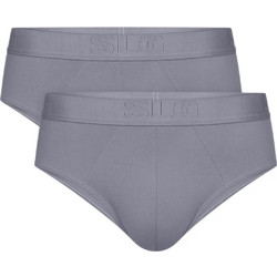 Sloggi Ανδρικά Σλιπ Βαμβακερά Γκρι 2Pack 10226740-7686