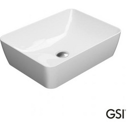 GSI Sand Επικαθήμενος Νιπτήρας Μπάνιου Πορσελάνης 50x38cm Λευκός 500-9037-300