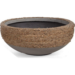 Soulworks Concrete L Γλάστρα Στρογγυλή Τσιμεντένια 44x19cm 0830031