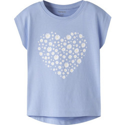 Name It Heart Παιδικό T-Shirt Κοντομάνικο Λιλά 13228175