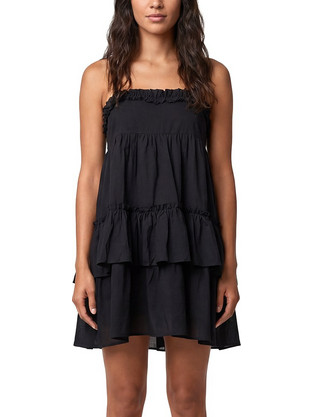 Topshop Mini Καλοκαιρινό Καθημερινό Φόρεμα Μαύρο 31000910