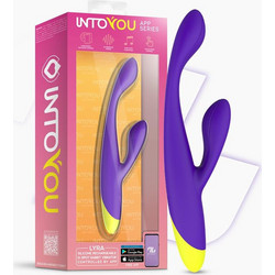 IntoYou Lyra Δονητής Rabbit με App Control 19.5cm Μωβ