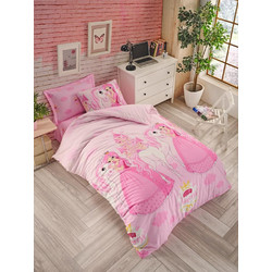 Mc Decor Princess Horse Σετ Παιδική Παπλωματοθήκη Μονή Microfiber 160x240 Ροζ