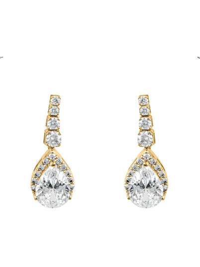 Million Diamonds Γυναικεία Σκουλαρίκια Κρεμαστά από Xρυσό 9K με Ζιργκόν SK22188