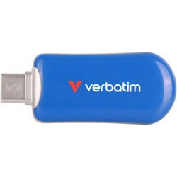 Verbatim Plectra 64GB USB Stick 3.2 Gen 1 με USB-C Μπλε