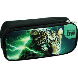 Back Me UP Thunder Cat Κασετίνα Μαύρη Πράσινη 357-46141