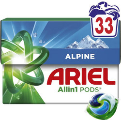 Ariel All In 1 Alpine Απορρυπαντικό Πλυντηρίου σε Κάψουλες 33 Πλύσεις