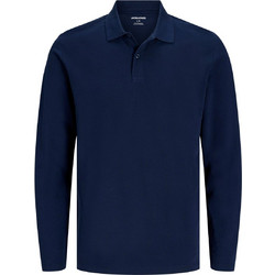 Jack & Jones Ανδρική Μπλούζα Polo Μακρυμάνικη Navy Μπλε 12306293