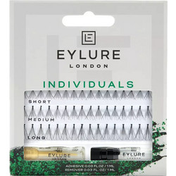 Eylure Individuals Combo Βλεφαρίδες Τουφάκια Σετ με Κόλλα 5011522000404