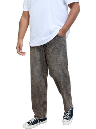 Jack & Jones Ανδρικό Τζιν Παντελόνι Relaxed Εφαρμογή Καφέ 12292519