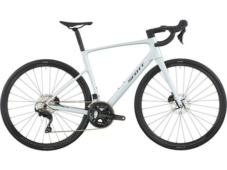Scott Addict 50 Ποδήλατο Δρόμου 28" Carbon με 24 Ταχύτητες και Δισκόφρενα Λευκό