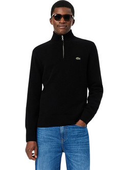 Lacoste Ανδρικό Πουλόβερ με Φερμουάρ Μαύρο 3AH3052-031