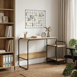 vidaXL Γραφείο Υπολογιστή Ξύλινο 131.5x50x75.5cm 8008055