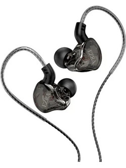 Ezra EP125 Ακουστικά Ψείρες In-Ear Dymanic Μαύρα