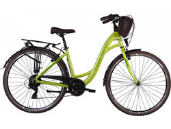 Carrera City C8 2026 Γυναικείο Ποδήλατο Πόλης 28" Αλουμινίου με 7 Ταχύτητες Πράσινο