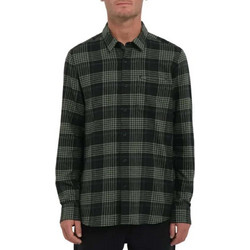 Volcom Ανδρικό Πουκάμισο Βαμβακερό Καρό Μακρυμάνικο Κανονική Γραμμή Ανθρακί A0532602-WMS