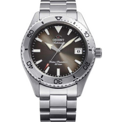 Orient Sports Mako 40 Ανδρικό Ρολόι Αυτόματο με Ασημί Μεταλλικό Μπρασελέ RA-AC0Q15Y