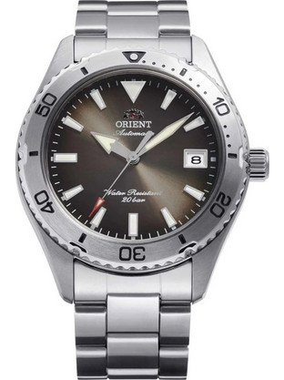 Orient Sports Mako 40 Ανδρικό Ρολόι Αυτόματο με Ασημί Μεταλλικό Μπρασελέ RA-AC0Q15Y