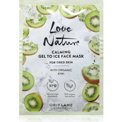 Oriflame Love Nature Gel To Ice Organic Kiwi Κρεμώδης Μάσκα Προσώπου για Ενυδάτωση 10ml
