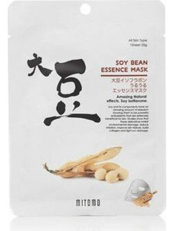 Mitomo Soy Bean Sheet Μάσκα Προσώπου για Ενυδάτωση με Υαλουρονικό 1τμχ