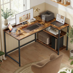 Vasagle Γωνιακό Γραφείο Υπολογιστή Ξύλινο 120x80x76cm LWD136KD01