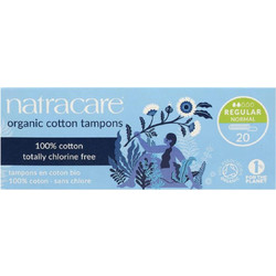 Natracare Regular Ταμπόν για Κανονική Ροή 2 Σταγόνες από 100% Βαμβάκι 20τμχ
