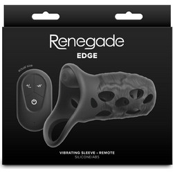 Chisa Novelties Renegade Edge Κάλυμμα Επιμήκυνσης Πέους με Δόνηση Μαύρο