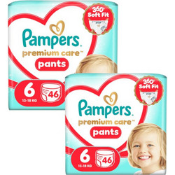 Pampers Premium Care Pants Πάνες Βρακάκι No6 13-18kg 92τμχ