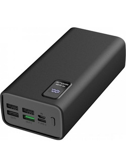 Platinet PL0415 Power Bank 30000mAh 22.5W με 4 Θύρες USB-A & Θύρα USB-C Quick Charge 3.0 & Power Delivery Black