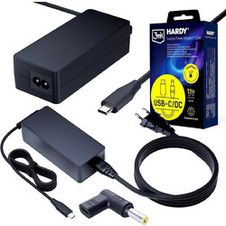 3mk USB-C Φορτιστής Laptop 65W 20V με Αποσπώμενο Καλώδιο Τροφοδοσίας 5903108753609