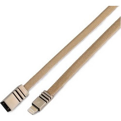 Remax RC-081i Braided Flat USB-A to Lightning Cable 1m Yellow