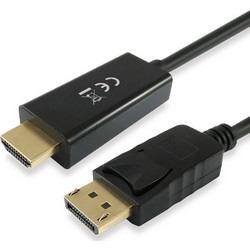 Equip Καλώδιο DisplayPort to HDMI Male 2m Black 119390