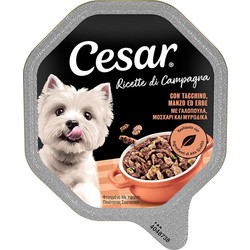 Cesar Adult Pate with Turkey, Beef & Vegetables 150gr